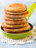 Oatmeal Pancakes and Bananas Photo